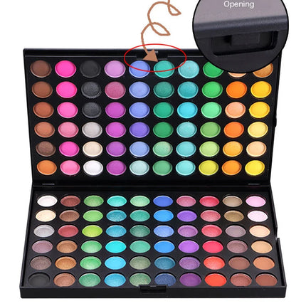 120 Color Eyeshadow Palette Glitter Matte Shimmer Finishes Eye shadow Palette Colorful High Pigment Eyes Makeup Palette for Part