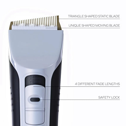 Electric Hair Clipper Unique Shaped Moving Blade Hair Trimmer LCD Display USB Rechargeable For Salon Men Hair Cutting Barber