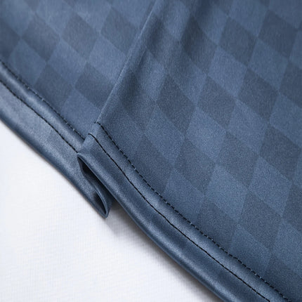The 2025 summer new men's short-sleeved POLO shirt features a casual fashionable comfortable and soft 3D striped pattern print