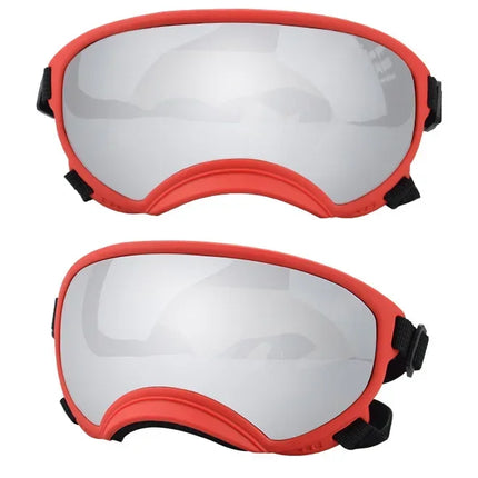 ATUBAN Dog Goggles Anti UV Strong Impact Resistance Adjustable Elastic Puppy Large Breed Dog Goggles Breathable Pet Sunglasses