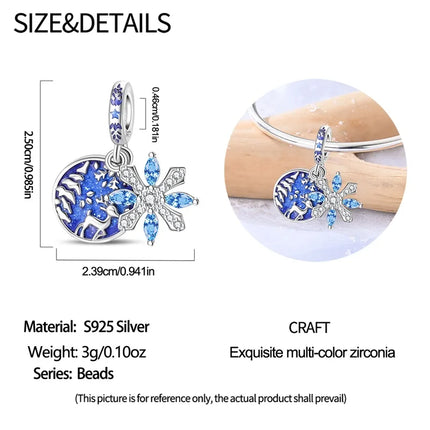 Original 925 Sterling Silver Charms Beads Cute Mushroom Unicorn Love Wings Pearl Charm for Bracelet Pendant Woman Girl Jewelry
