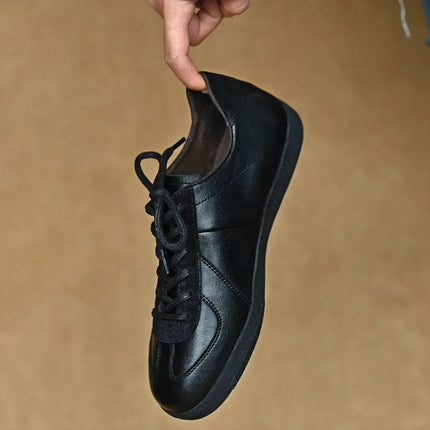 Genuine leather German training shoes Woman flats suede Retro For Women's sneakers Luxury High quality