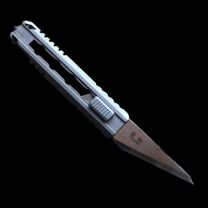 TC21 Titanium Handle Utility Knife  Paper Cutter Broken Window Escape Knife Outdoor Camping Hunting EDC Tool Replaceable Blade