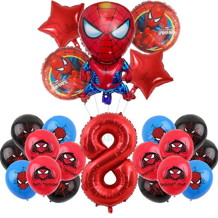 Spiderman Birthday Decor Superhero Theme Spider Birthday Party Decorations Paper Napkins Background Balloons Kids Party Supplies