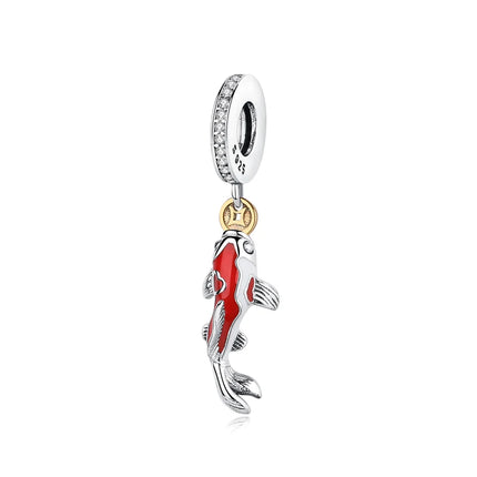 925 Sterling Silver Charms Beads Original Japanese Doll Fortune Cat Charm Fit Brand Bracelets Bangles DIY Jewelry For Women