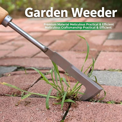Weed Remover For Courtyard Gaps - An Efficient Seven-Character Stainless Steel Tool For Manual Weed Removal