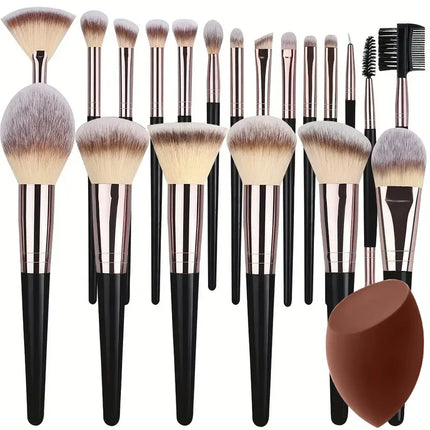 Professional 3-20PCS Makeup Brushes Set Soft Fluffy Foundation Eyeshadow Concealer Blending  Kabuki Women Beauty Tool