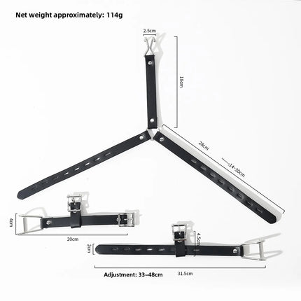 BDSM Spider Gag Mouth Opener Mouth Spreader Bondage Gear with Adjustable Leather Head Strap Slave Role Play Adult Sex Toy Kit