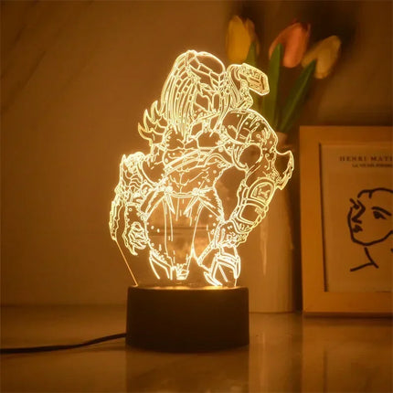 Anime Star Wars 3d Night Light LED Cute Baby Yoda Action Figures Model Table Lamp Cool Toys Children Boys Girls Birthday Gifts