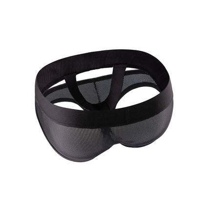 Men Cockstrap Underwear Sexy Man Bulge Pouch Briefs Cock Ring Lingerie Mesh Sheer Panties Jockstrap Cockring O-Ring