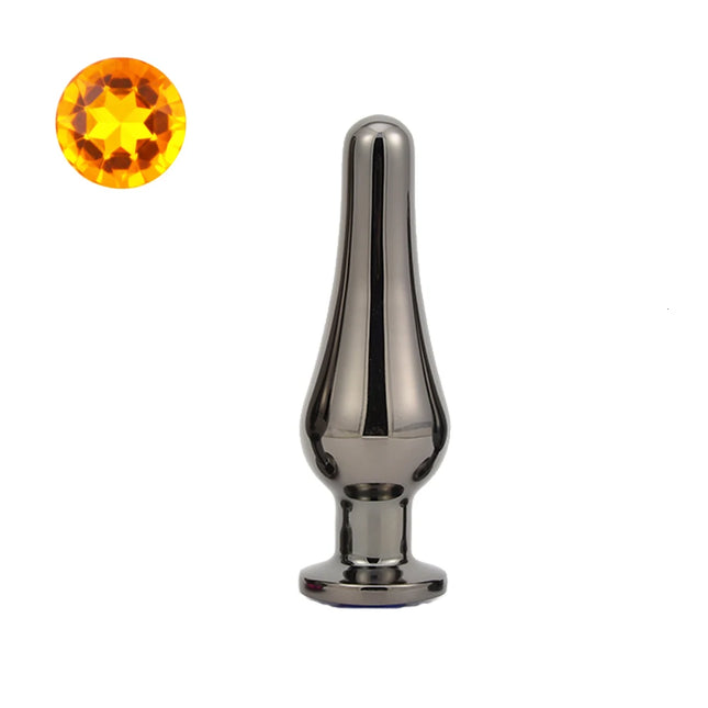 Gun Color Stainless Steel Anal Plug Dildo Sex Toys Products 3 Sizes Butt Plug For Women Sex Adult Game Prostate Massager