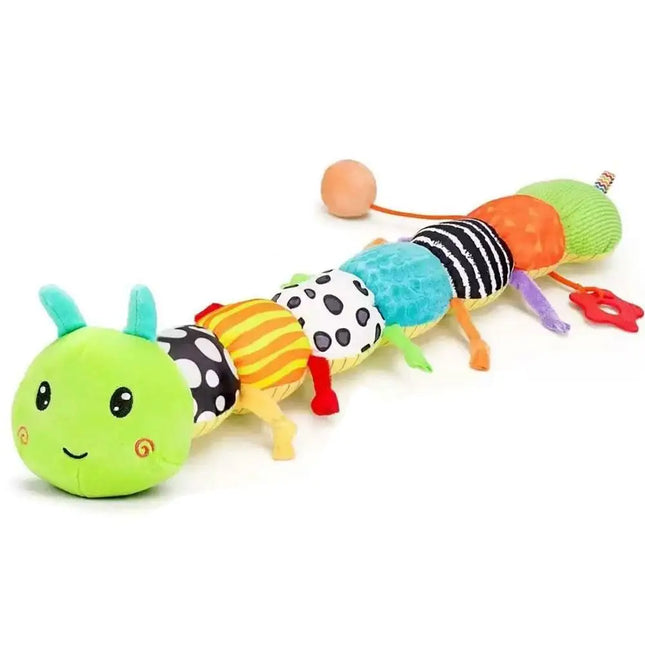 Rattle Musical Caterpillar Worm Soft Infant Plush Toys Educational Interactive Sensory Toy for Kids Cute Tummy Time Toys