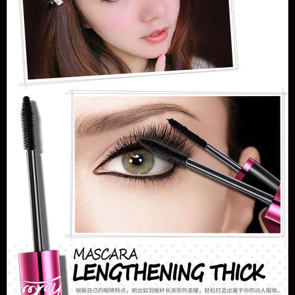 BIOAQUA Brand Black Silk Fiber Mascara Makeup Set Eyelash Extension Lengthening Volume 4D Mascara Waterproof Cosmetics 2pcs/lot
