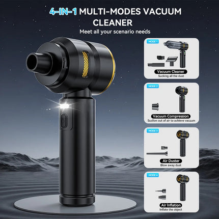 TINSOL 390000Pa Portable Wireless Vacuum Cleaner  Powerful Suction Handheld Vacuum Cleaner  Suitable for Home & Car Use Cleaner