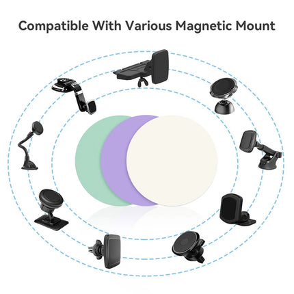 Metal Disk Sticker Sheet for Magnetic Car Phone Holder Universal Iron Sheet Sticker Stand Mobile Phone Magnet Holder Mount