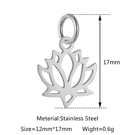 5pcs/Lot Stainless Steel Hollow Animal Cat Or Dog Claw Charm For DIY Necklace Bracelet Earrings Jewelry Accessories Pendants