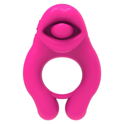 Unisex Vibrator Male Penis Ring Tongue Licking Sex Toy 3 Motor Vagina Masturbator G-spot Clitoris Stimulator Sex Toys for Couple