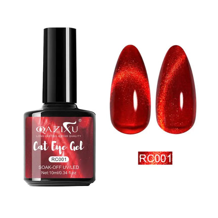 QAZIXU 48 Colors 10ml Red Black White Gel Nail Polish Manicure Semi Permanent Soak Off UV Nail Art Varnish Nail Supplies