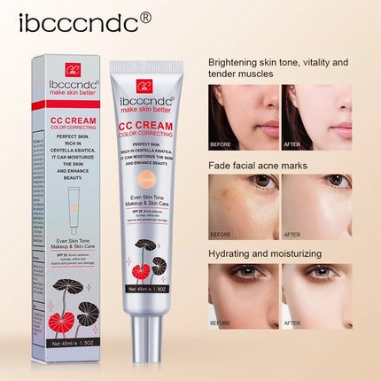 CC Cream Waterproof Moisturizing Correcting  Anti-sweat Makeup Before Concealer Lasting Women Makeup Protect Skin Makeup