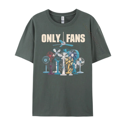 Only Fans Mens Clothing Plus Size Men's Fashion Short Sleeve Clothing Print Cotton Tee Shirts