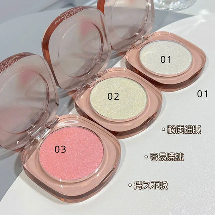 Single Highlighter Palette Chameleon Highlighter Contour Glitter Polarising Natural Long-Lasting Rare Beauty Makeup Cosmetics