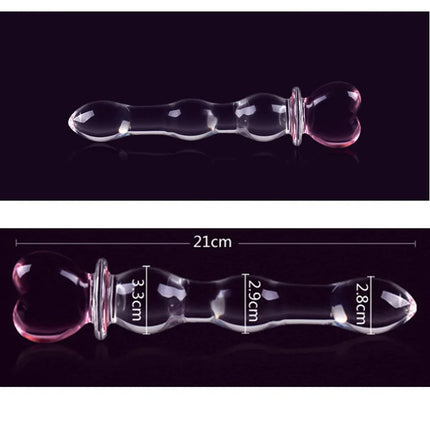Glass Dildo Anal Vagina Massager Artificial Glans Penis Spiral G Spot Simulator Butt Plug Adult Products Sex Toys for Women Men