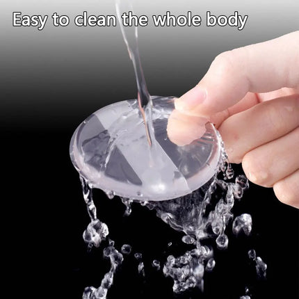 1pcs，Transparent silicone powder puff, super soft jelly air cushion powder puff, dry and wet sunscreen liquid foundation puff