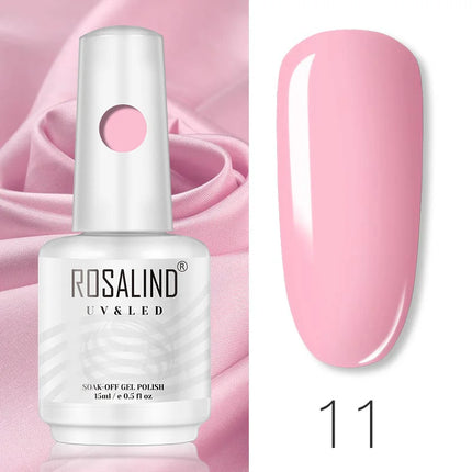 ROSALIND 15ml Nail Gel Polish Macaron Hybrid Varnish Semi Permanent Nail Art Design Soak Off Top Base Coat Esmalte UV Gel Nail