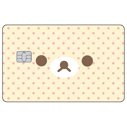 Cartoon Cute Credit Card Skin Stickers Rilakkuma Matte Sticker for VISA JCB MasterCard and Other IC Bank Card Decoration