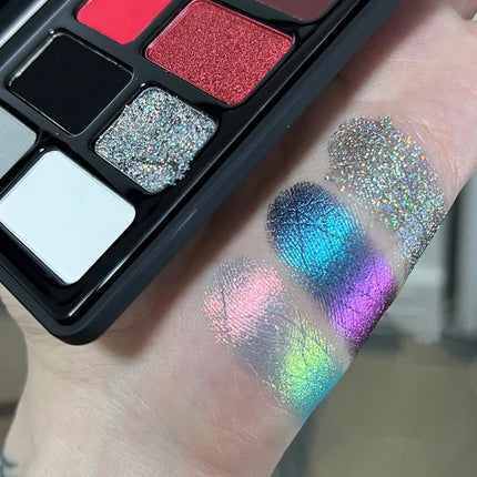 DIKALU 16 Color Eyeshadow Palette Professional Women Makeup Long-Lasting Pearly Shiny Pink Blue Green Eye Shadow Palette Glitter