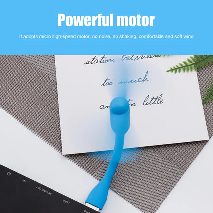 USB Small Fan Flexible Bendable Mini Fan For Power Bank Laptop PC Charger Portable Hand Cooling Fans For Computer Summer Gadgets