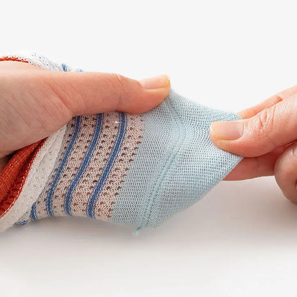 5 Pairs 1 To 12 Years Children's Socks 2025 Spring Summer Baby Boys Girls Cotton Mesh Breathable Thin Soft Cute Socks Kids Socks