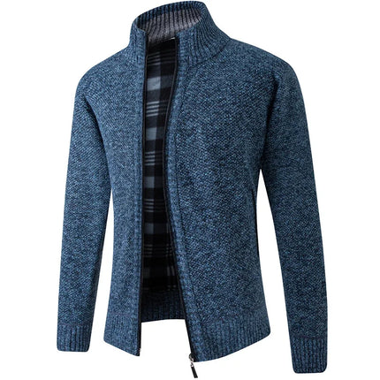 LEGIBLE 2025 Men's Sweaters Autumn Winter Wool Zipper Cardigan Sweaters Man Casual Knitwear Sweatercoat Male