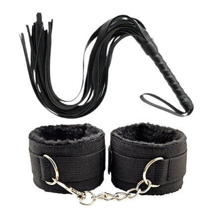 Adjustable Women Sex Plush Handcuffs BDSM Bondage Ankle Cuffs Erotic Whips Adult Games Sex Toys for Couples Flogger Cosplay Tool