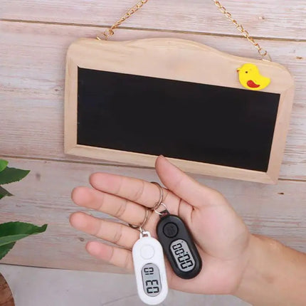 Electronic Clock Keychain stop watch ports Small Stop Timer Keychain LCD Screen Digital Clock Lightweight Countdown Accessories