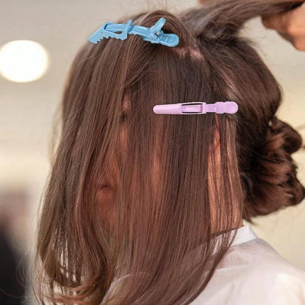 5/10/12/20 Piece Set of Multifunctional Hair Styling Sectioning Clips, Positioning and Partitioning Alligator Clips Suitable for Professional Hairdressers, Women's Hair Clips, Plastic Non-Slip Hair Clips, Professional Hairsty