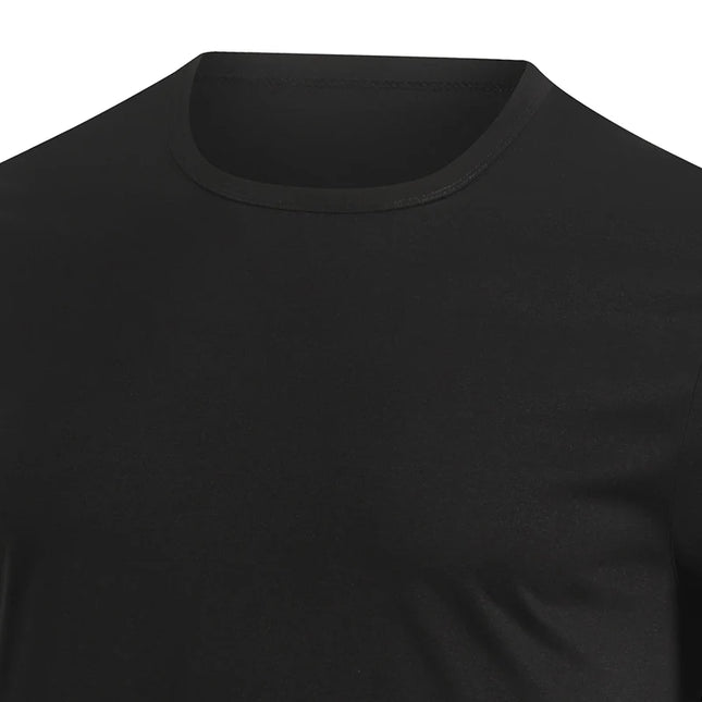 Men's summer 5-color short sleeved middle-aged casual versatile round neck top for teenagers, comfortable daily handsome T-shirt