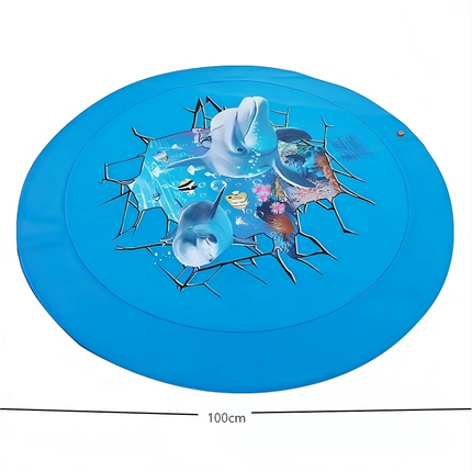 Children's Summer Outdoor Lawn Water Play Inflatable Play Water Spray Pad Children's Water Spray Pool Children's Water Spray Poo