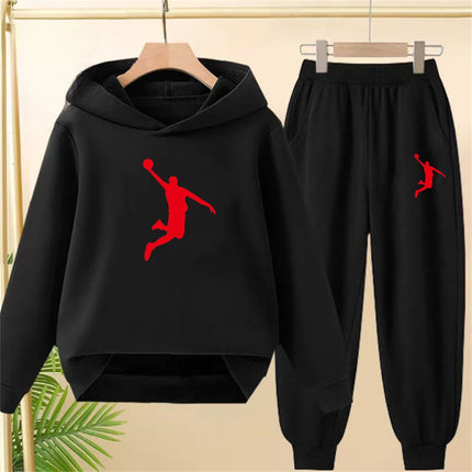 Children's Top and bottom Number 23 Basketball Hoodies Girls Boy age 3-12 Coat Casual Toddle Sweatshirr Hood autumn clothing