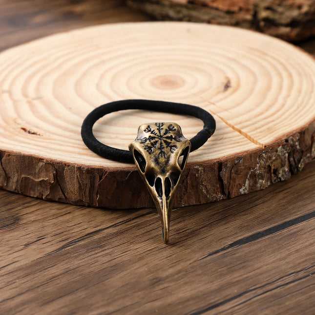 Viking Retro Rune Crow Hair Rope Women's Hair Tie Scandinavian Norwegian Style Hair Accessories Party Accessories Valentine's Day Mother's Day Birthday Gift