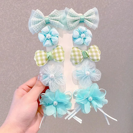 1 Set Children Cute Cartoon Flower Fruit Rubber Bands Hairpins Girls Lovely Hair Clips Kids Hair Bands Hair Accessories Gift