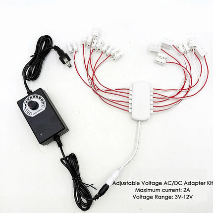 3V-12V adjustable voltage power supply model light lighting sand table platform power supply AC/DC transformer with resistance