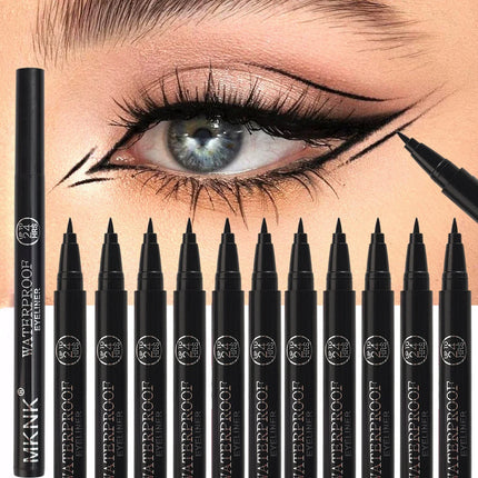 Quick-drying Ultra Thin Black Liquid Eyeliner Pen Waterproof Lasting No Fading Eye Liner Beginner Friendly Eyes Makeup Cosmetics