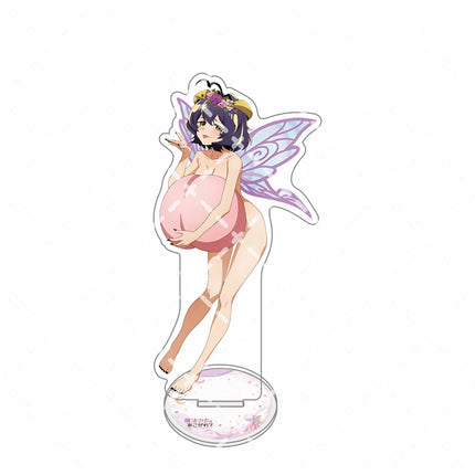 Gushing Over Magical Girls Locomuji White Dress Daisy Acrylic Standkeying, Elf Wings Anime Desk Ornament, Collectible FigureGift