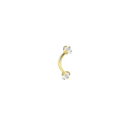 1-9PCS Golden Eyebrow Stud Rings Piercing Jewelry Rook Surgical Steel Silvery CZ Tiny Labret Lip Navel Belly Helix Tragus 16G