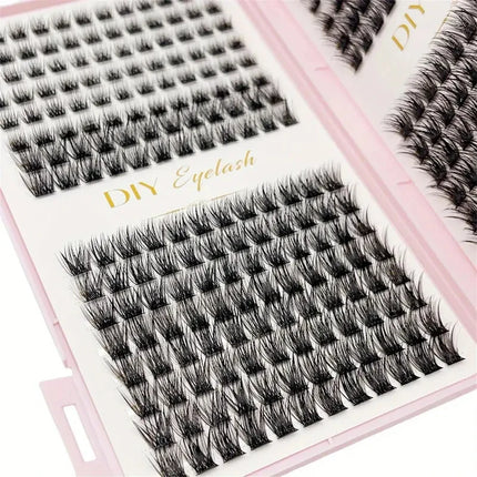 Eyelash Extension Kit - Individual Eyelashes Set, D-Curl, Multiple Lengths, Odorless, Easy to Apply for Home Makeup Books