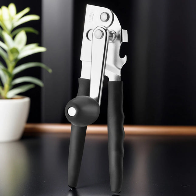Stainless Steel Manual Tin Can Opener Cutter W/ Magnet Can Opener Heavy Duty Hand Can Opener for Kitchen Professional Tool