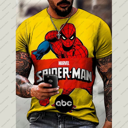 Venom Men's T-shirt Spider-Man T-shirt 3D Marvel Print Short Sleeve Fashion plus size Men's Shirt New Summer Kids Clothing