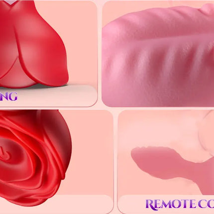360 Rotation Anal Plug Vibrator Butt Plug with Remote Control Men Prostate Massager with Rose Base Adult Sex Toy for Women Men