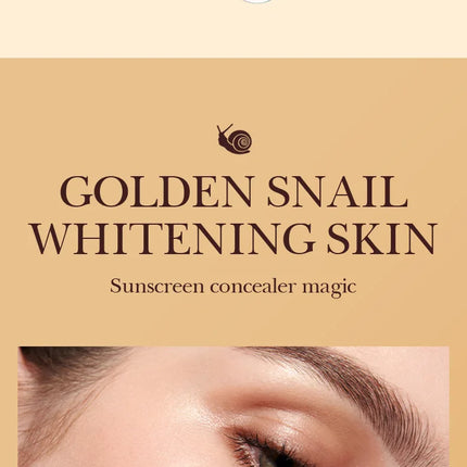 SPF50+ Gold Snail Sunscreen BB Cream Whitening Foundation Concealer Moisturizing Long Lasting Even Skin Tone Makeup Base Primer